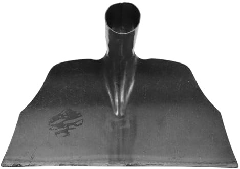 TEHAUX Pala Limpiadora Multifunción de Acero Manganeso Resistente para Estiércol de Ganado Herramienta Duradera para Establos de Caballos Gallineros y Agrícolas