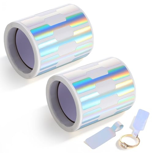 1000 Pcs Laser Jewelry Price Tags, Self Adhesive Jewelry Tags Roll | Self Adhesive Blank Jewelry Tag for Pricing, White Small Price Labels for Necklace Earring Rings