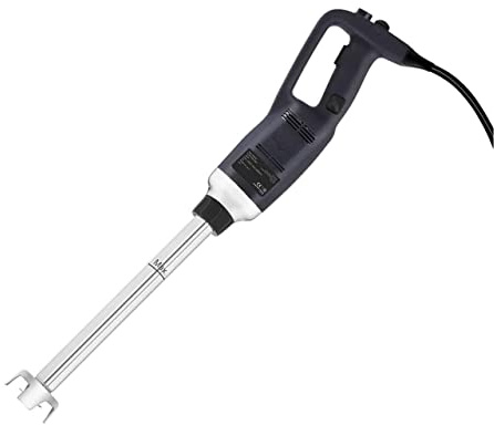 Royal Catering RCSM-350-400P Hand Blender Stick Immersion Mixer (Ergonomic Handle, 350W, 4,000-18,000 RPM, Splash Cover, Rod Length 400mm, Stainless Steel) Black