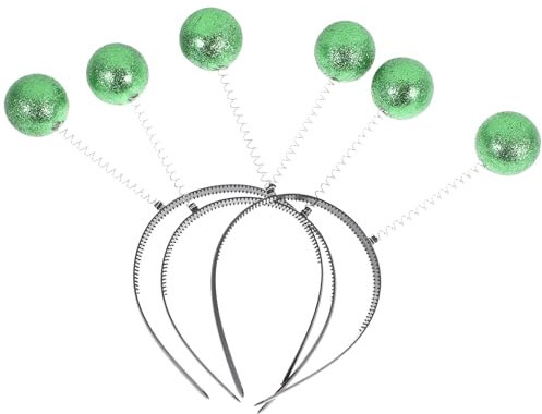 Amosfun Salbeigrünes Schaumstoff Kugel Stirnband 3 Stück 23.5X10X1Cm Party Haarreif Kopfschmuck Weihnachtsdeko Zubehör