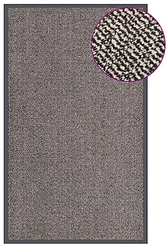 vidaXL Fußmatte Getuftet Türmatte Schmutzfangmatte Fußabtreter Schmutzmatte Sauberlaufmatte Türvorleger Teppich Matte Hellbraun 90x150cm