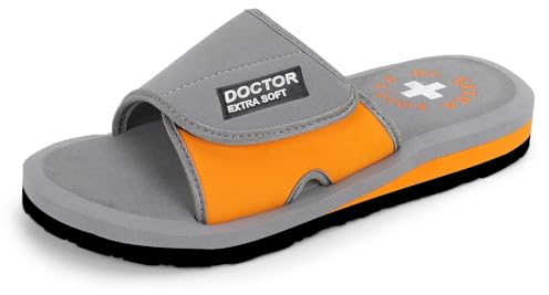 DOCTOR EXTRA SOFT Mens Care Orthopedic & Diabetic Adjustable Straps Super Comfort Dr. Sliders Flip Flops & Slippers for Men Boys OR-D-51