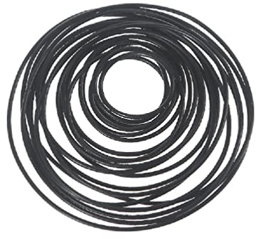 20Pcs 1X1mm Silicone Rubber Band Pulley Transmission Engine Drive Round Beslts Tape DIY Toy Module Car Motor Stretch lon black rubber