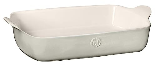 Emile Henry Baker-Modern Classics Collection Auflaufform, rechteckig, 33 x 22,9 cm, Perlgrau