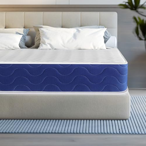 Blisswood 3FT Single Mattress | 7-Zone Sprung Mattress with 8 Inch Hybrid Cool Gel Memory Foam | Orthopaedic Medium Firm Bonnell Spring, Breathable & Supportive for Back Pain Relief (90x190x20cm)