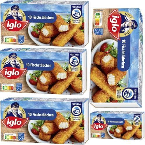 Iglo Fischstäbchen 300 Gramm x 5 STÜCK [Frischegarantie]