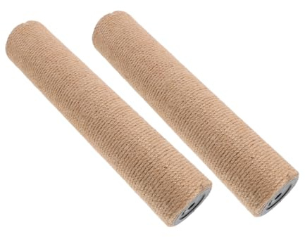 TOBBOMEY Kit De 2 Postes Rascadores para Gatos En Sisal, Repuesto para Árbol De Gatos DIY, Poste Vertical para Interiores, Accesorio para Promover Ejercicio y Cuidado De Garras
