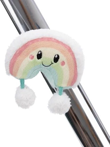 NICI MagNICI Regenbogen Nibsi 8cm - bunt - Kuscheltier mit Magnet – Plüschtier haftet auf Metalloberflächen, Magnettafeln und Taschenhänkel als Reisebegleiter – tolle Geschenkidee | 62304