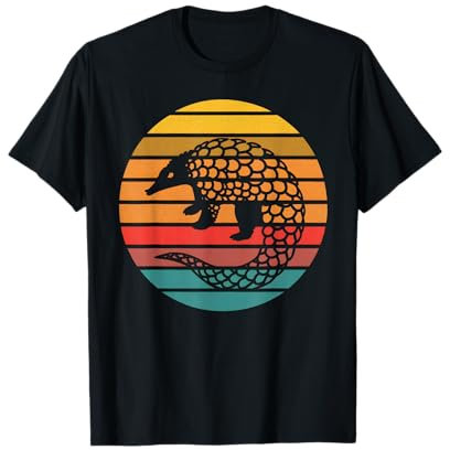 Retro Pangolín Camiseta