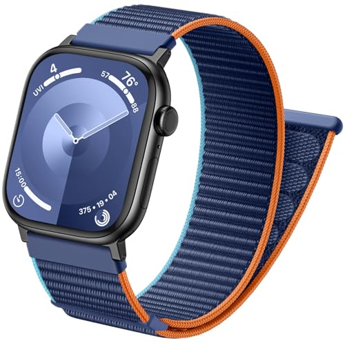 Netolo Loop sportarmband kompatibelt med Apple Watch-armband 44 mm 45 mm 46 mm 49 mm 38 mm 40 mm 41 mm 42 mm herr dam - nylonband för iWatch Series 11 10 9 8 7 6 5 4 3 2 1 SE Ultra 3, 42mm(Series 11
