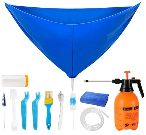 Kit di pulizia per condizionatore d'aria split | Confezione da 1 borsa per mini split | Strumenti per di aria condizionata, protezione antipolvere da parete
