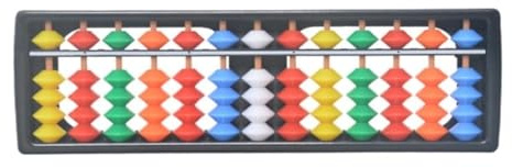 Soroban, Calculatrice Soroban Professionnelle Digit Standard Abacus 13 Colonnes For Outil D'apprentissage Éducatif Boulier Chinois(Multi-colored)