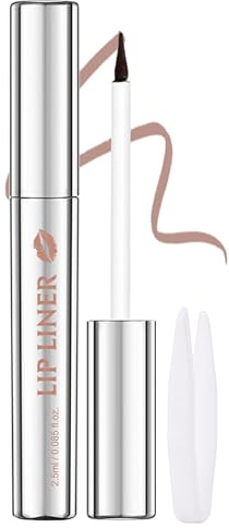 Erinde Peel Off Lip Liner Stain, Long Lasting Waterproof Lip Liner, Matte Finish Lip Liners Makeup, Anti-Smudge Highly Pigmented Color, Transfer Proof Natural Peel-Off Lips Liners #3 Brown