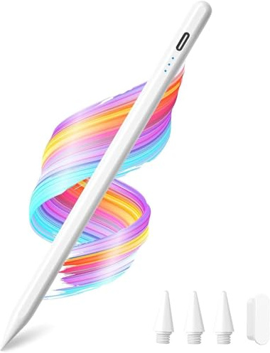 Stylus Pen for Apple iPad A16/11th 2026-2018 iPad Pencil A16/11/10/9/8/7/6,Air 11/13 M4/M3/M2/5th-3rd,Pro 13/12.9/11/M5/M4,Mini A17 Pro/6/5th Stylus Palm Rejection Tilt Sensitivity Fast Charge