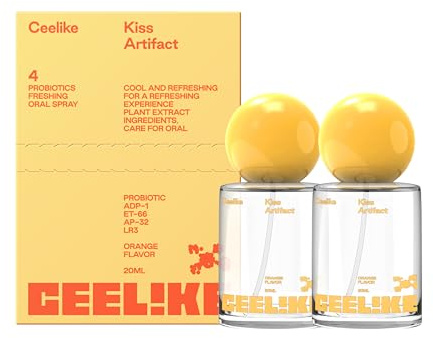 CEELIKE Oral Spray - Fresh Breath, Orange Mint Flavors, Fresh Breath On the Go, 20ml (Pack of 2)