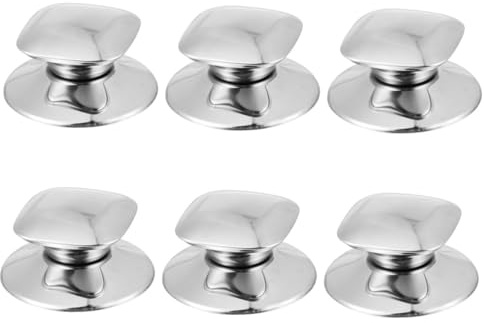 JECOMPRIS 6pièces Bouton De Couvercle De Casserole Acier Inoxydable Lot Pour Remplacement De Bouton De Casserole Couvercle