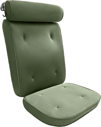 HelloBath® – Lyxig badkudde (avtagbar) – Ergonomisk kudde för badkar – Nack- och ryggstöd – Badsits – Tvättpåse ingår – Grön