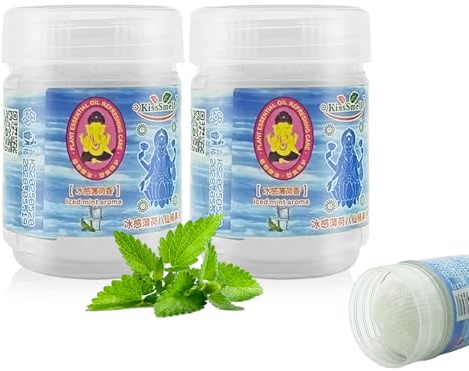 2 Stück Aromadose, Compound Thai-Kräuter-Inhalator, Riechen & Erfrischen, 100% Natürlich