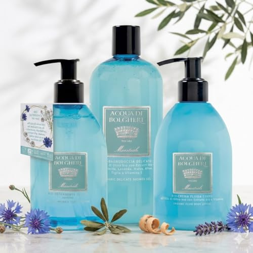 Acqua di Bolgheri MAESTRALE helkroppsset – rengöringsunderkläder 300 ml + duschbad 500 ml + kroppskräm 300 ml – naturliga ekologiska kosmetika