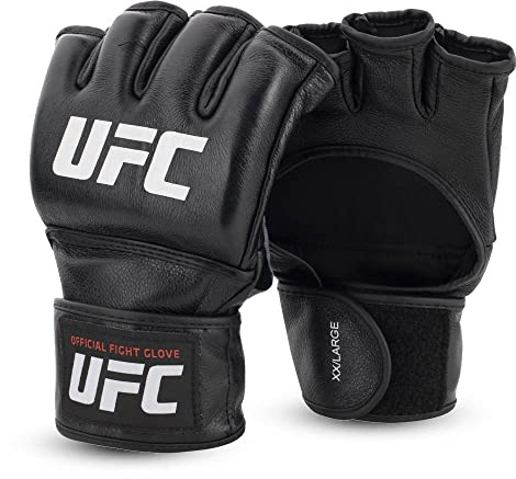 UFC Herren Official Pro Fight Glove MMA-Handschuhe, Black/White, L