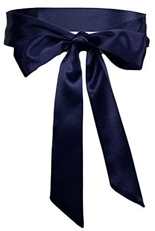 TeeYee Damen Satin Schärpe Taillenband 170cm Lang Mädchen Gürtel Obi Bel
