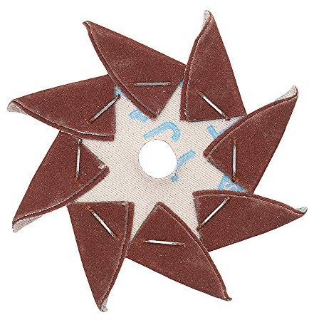 TuToy 50Pcs 120 Grit Octagonal Abrasive Sandpaper Double Layer Sanding Buffing Tool