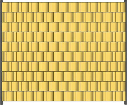 Wallario Zaun Sichtschutz Windschutz für EIN- und Doppelstabmattenzäune in der Größe Breite 2,50m x Höhe 2,00m, Motiv: Pastellgelb