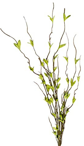 NLDGR 6 rami finti per vaso, alti 112 cm, rami alti di eucalipto per vasi da pavimento, rami verdi, rami finti di ficus, decorazione per la casa