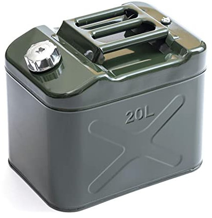 Kraftstoffkanister Benzinkanister Kraftstoff 20 Liter Benzinkanister, Benzinkanister 20l Metall, Kanister 20l Benzin, Reservekanister 20l, Benzin, Diesel & Bio-Ethanol Geeignet (Size : 20L)