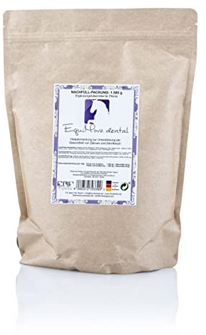 EquiMove dental Nachfüllpack (1,5 kg) Vitalpilze, Propolis und Zink als Pellets, für Pferde (mit Problemen der Maulhöhle, EOTRH)