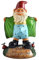 Funny Garden Gnome Statue Resin Gnomes Figurines SAY Hello to My Little Friend Indoor Ornament Gift Outdoor Garden Decorations for Home Patio Yard Lawn Porch (Green)