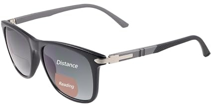 Polarisiert Bifokal Lesebrille mit Federscharnier Sonnenbrillen Leser für Damen Herren Klassische Bifokale Lesesonnenbrille UV400 Schutz Sonnenbrille Polarisationsfilter Sonnenleser Lesebrillen