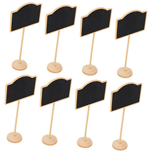 CAXUSD Deko 10St Nachrichtentafel Heimdeko dekoration hölzern das Schild Karte einführen schmücken Ornamente Holz