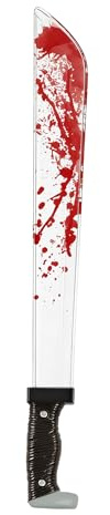Accessorio per costume Machete insanguinato in plastica, 61 cm
