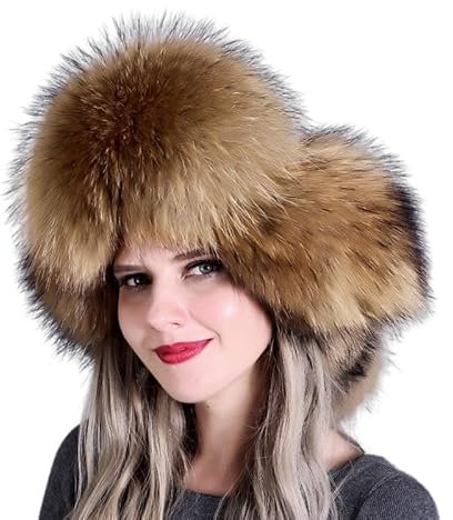 Aublinto Fliegermütze Damen Winterhut Warm Wintermütze Plüsch Kunstfellmütze Winddicht Skimütze mit Ohrenklappen Trapper Weich Russlandmütze Dick Pilotenmütze Fahhrad Russisch Hut Outdoor Bomber Hut