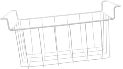 Mobestech Organizer per Congelatore Pozzetto Cestino in Filo Metallico Sospeso Design Parte Superiore Aperta Contenitore per Conservazione del Congelatore per Piano di Lavoro della Cucina