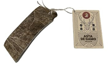 Productos naturales ECOMORDISCOS Natürliches Wildhorn für Hunde, 100 % natürlich, langlebiges Kauhorn, Kauknochen für Hunde, gegen Stress, geeignet für den Innenbereich (M)