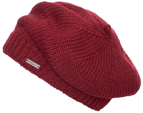 Moshiki | Wolle Beret Baskenmütze JIMPA | Mit Baumwoll-Fleece Band gefüttert | Damen und Herren | 100% Wolle, Futter 100% Baumwolle (KBA)