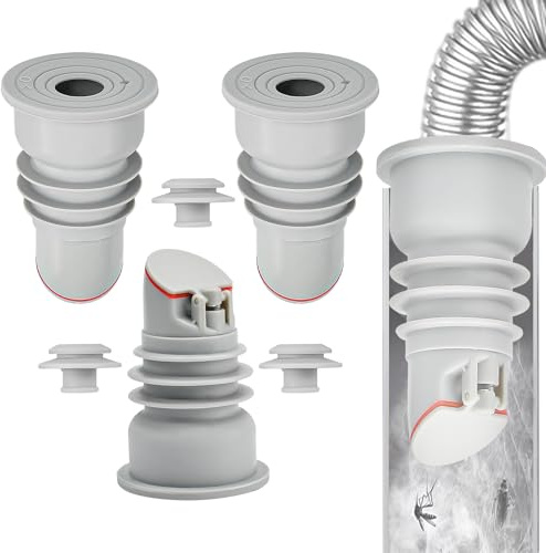 FuxFuis 3 PCS Bouchon Anti Odeur Machine à Laver avec Clapet 35-40mm Joint de Tuyau de Machine à Laver Silicone Bouchon d'Étanchéité de Tuyau d'Évacuation Joint de Tuyau de Vidange pour Cuisine
