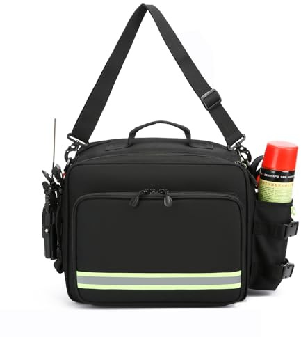 Lyirfan Kit de primeros auxilios grande, bolsa profesional de primeros auxilios, con asa y correa para el hombro, bolsa de trauma médico, para eventos de emergencia, viajes, atención médica en el