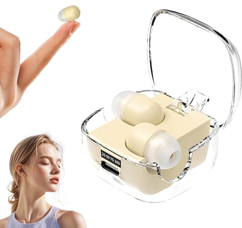 Hojalis Auriculares para Dormir, Auriculares Mini para Dormir Bluetooth, Mini Auriculares Invisibles ParaDormir, Auriculares Inalámbricos ParaDormir, Mini Auriculares Inalámbricos para Oreja Pequeña