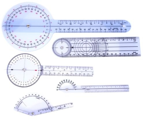 Set di righelli leggeri e durevoli per goniometro spinale medico per misurazioni di range articolari (impostare 1)
