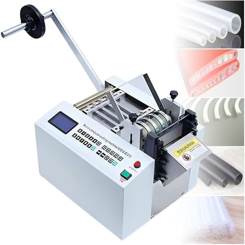 LMYYDES Tagliatubi Automatico in PVC con Controllo Tramite microcomputer, tagliatubi per Cavi e Tubi, Larghezza 100 mm e Taglio ad Alta velocità di 34 m/min per impianti Idraulici