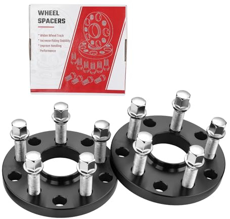 2 Stück 15mm Spurverbreiterung Distanzscheiben Set NLB: Ø57.1 LK: 5x100+5x112mm mit 10 Stück Radschrauben M14x1.5mm 45mm