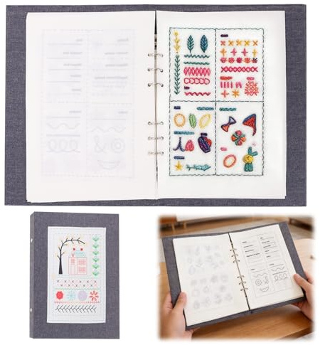 kit ricamo, punto croce kit da ricamare, kit ricamo principianti, Libro da ricamo fai da te, book da ricamo fai da te, Libro di punti ricamo con 86/128 suggerimenti per cucire