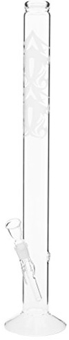 Sandgestrahlte Glasbong mit Tribal-Motiv - 60cm, 18,8mm - Head&Nature Bong-Kollektion