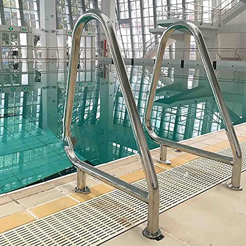 CGF- Piscinas Desmontables Barandilla de Piscina Triángulo de Acero Inoxidable Escalera mecánica de Lanzamiento Antideslizante Barandilla de Mano para Piscinas enterradas (1 Pieza)
