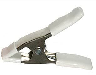 4 Inch Woodworking Spring A-Clamp Heavy Metal A-Clip Spring Clip Tarpaulin Cllamp Woodworking Clamp (White)