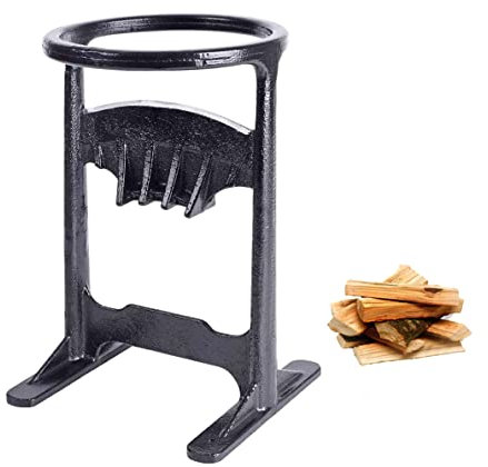 Fendeuse d'allumage de bois de chauffage, fendeuse de bûches manuelle en acier moulé, outil de fendage d'allumage de bois pour le camping à domicile craquelin en bois plus sûr
