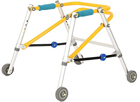 FLBT Déambulateur Pliable léger pour Enfant avec 4 Roues, Aide à la Marche réglable en Hauteur pour Les Enfants handicapés ou atteints de paralysie cérébrale (Taille : S) Needed